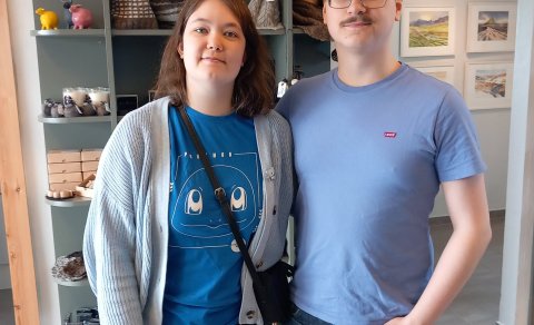 Margrét Brá og Friðfinnur.